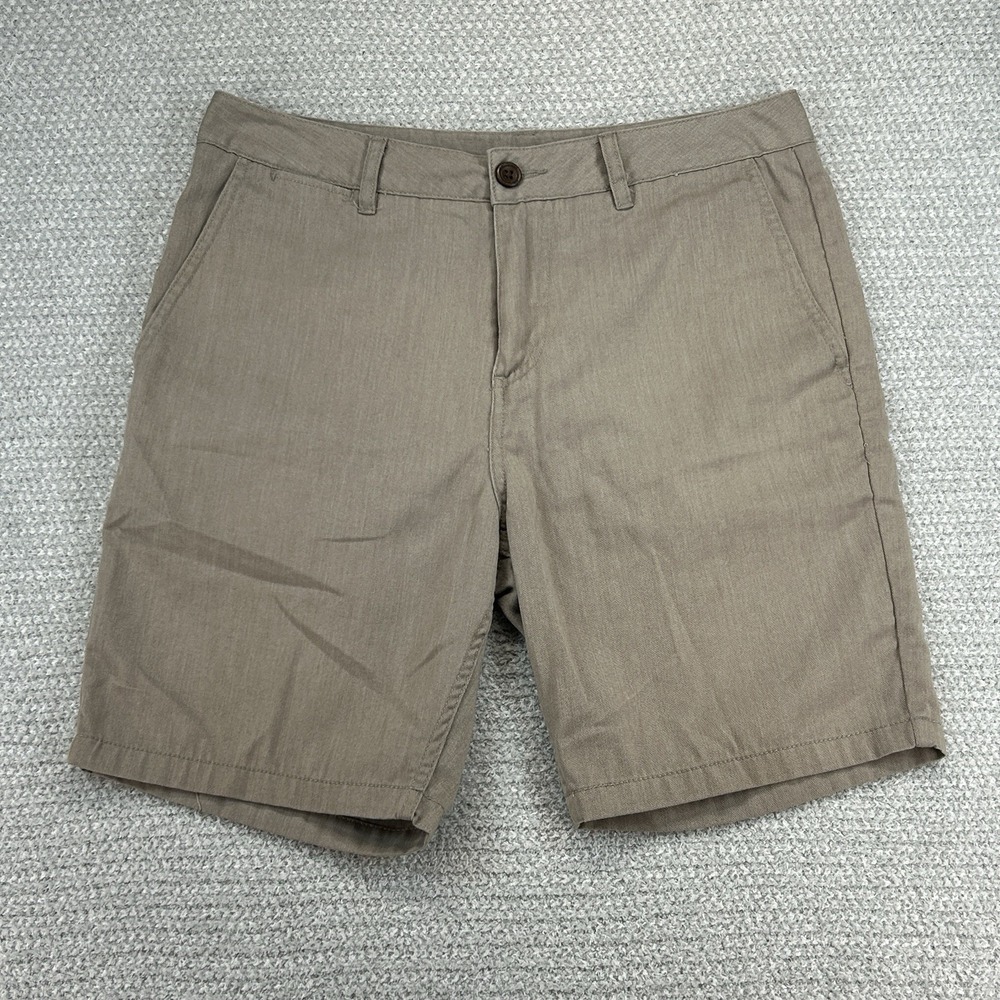Katin Shorts Mens 31 Actual 32 Brown Casual Chino 7" Surf Skate Preppy